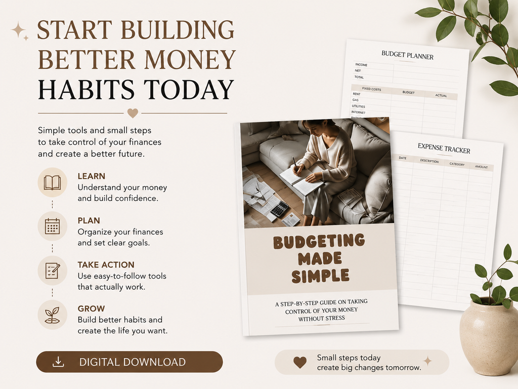 Budgeting Made Simple - A Step By Step Guide On Taking Control of Your Money Without Stress