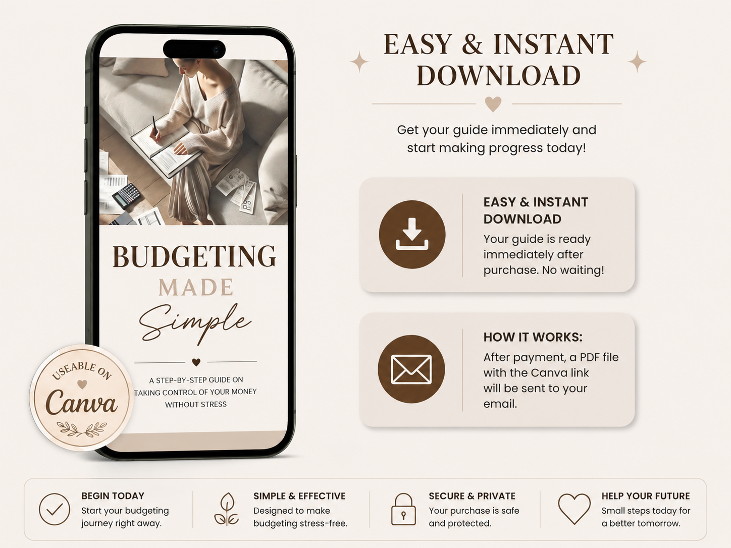 Budgeting Made Simple - A Step By Step Guide On Taking Control of Your Money Without Stress
