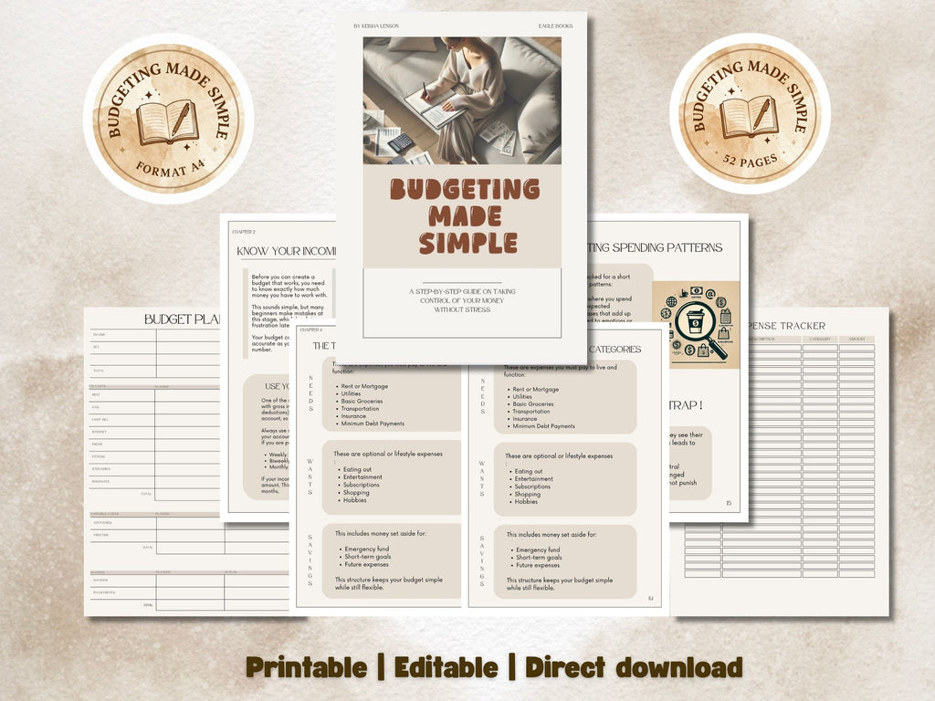 Budgeting Made Simple - A Step By Step Guide On Taking Control of Your Money Without Stress