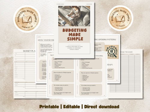 Budgeting Made Simple - A Step By Step Guide On Taking Control of Your Money Without Stress